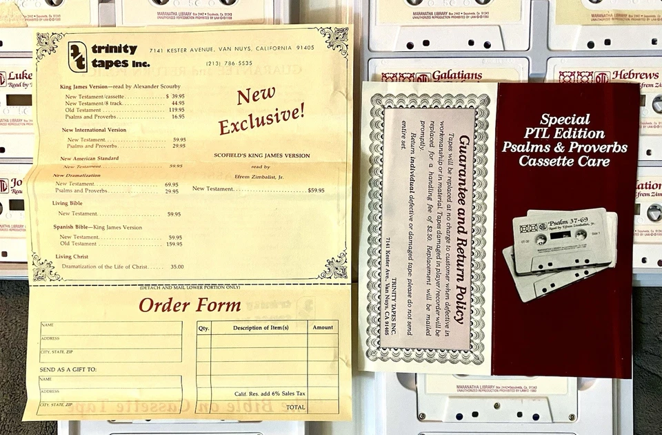 Special Edition NEW TESTAMENT Read By Efrem Zimbalist Jr + PSALMS & PROVERBS New - Image 4 of 4