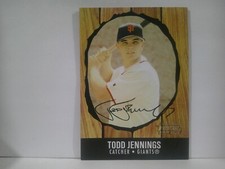 2003 Bowman Heritage Black Facsimile Signature Todd Jennings #275 Rookie RC