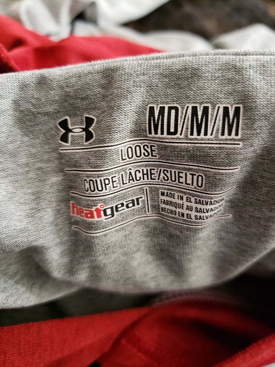 Under Armour Loose Heatgear Wisconsin Badgers Mens Medium Hoodie Sweatshirt  | eBay