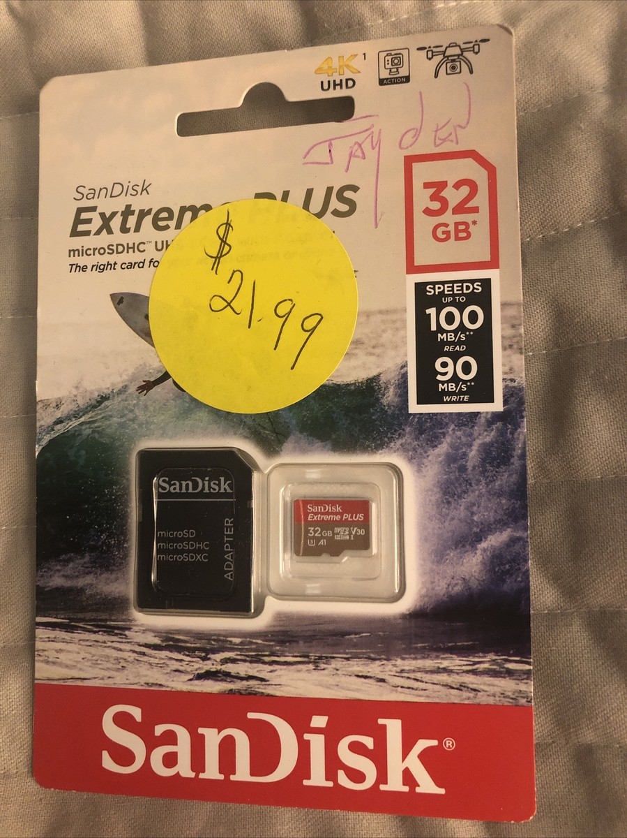 SanDisk Extreme Plus 32gb Micro SD Card With Adapter for