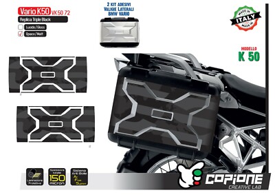 2 Aufkleber Koffer BMW Vario K 50 R 1250 1200 Triple Black Vk 50 72