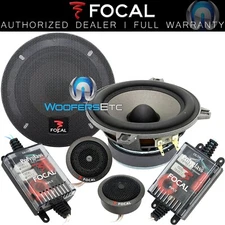 FOCAL 130VB CAR AUDIO 5.25" POLYGLASS 2-WAY COMPONENT SPEAKERS MIDS TWEETERS NEW