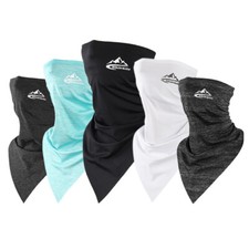 Ice Silk Triangle Sunscreen Face Mask Neck Gaiter Collar Scarf Scarves Headwear