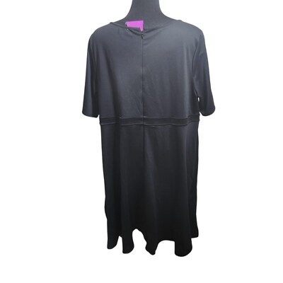 chinese dress ladies Jessica London Women's Plus Size Short Sleeve Fit and Flare Dress main image 1