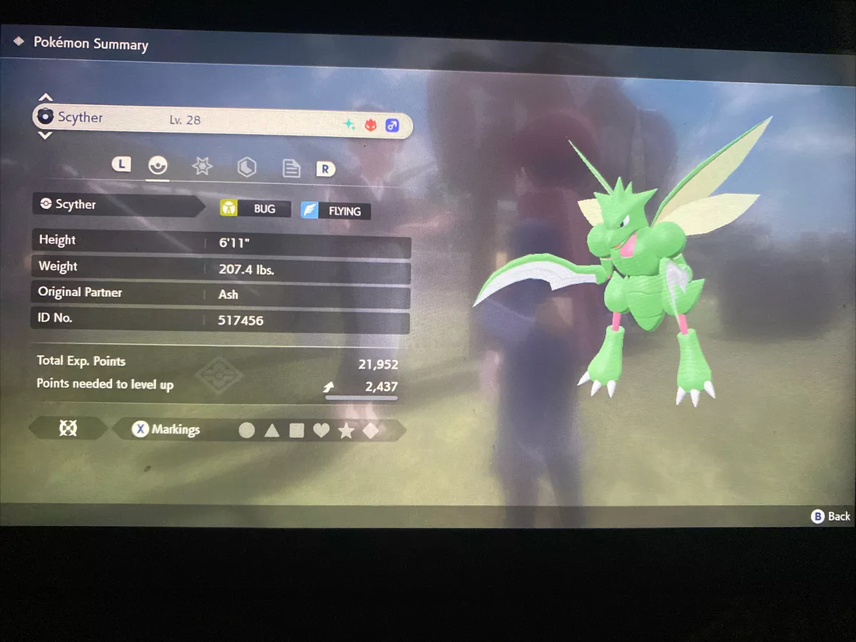 Shiny Scyther alpha best Stats // Pokemon Legends: Arceus -  Sweden