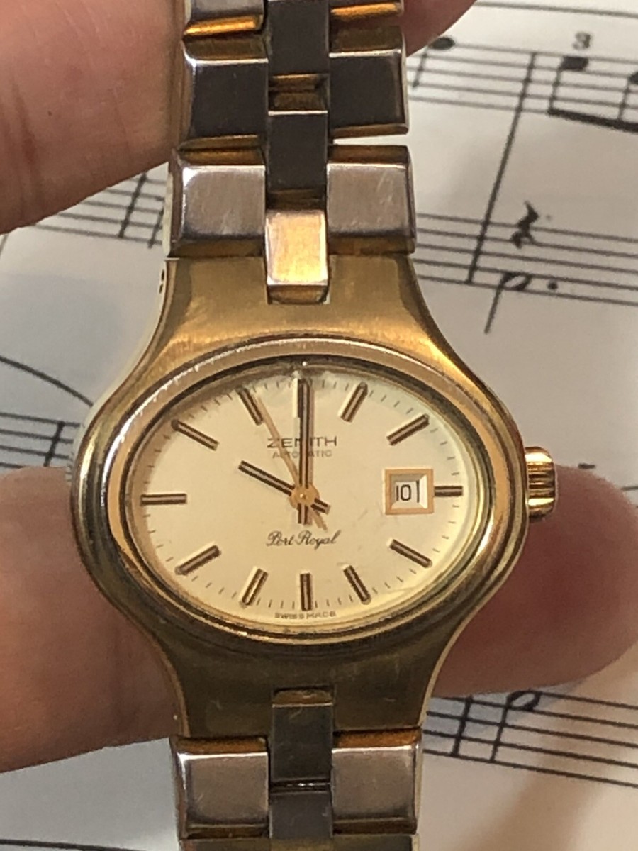 RARE VINTAGE ZENITH PORT ROYAL/DATE QUICK SET AUTOMATIC LADIES