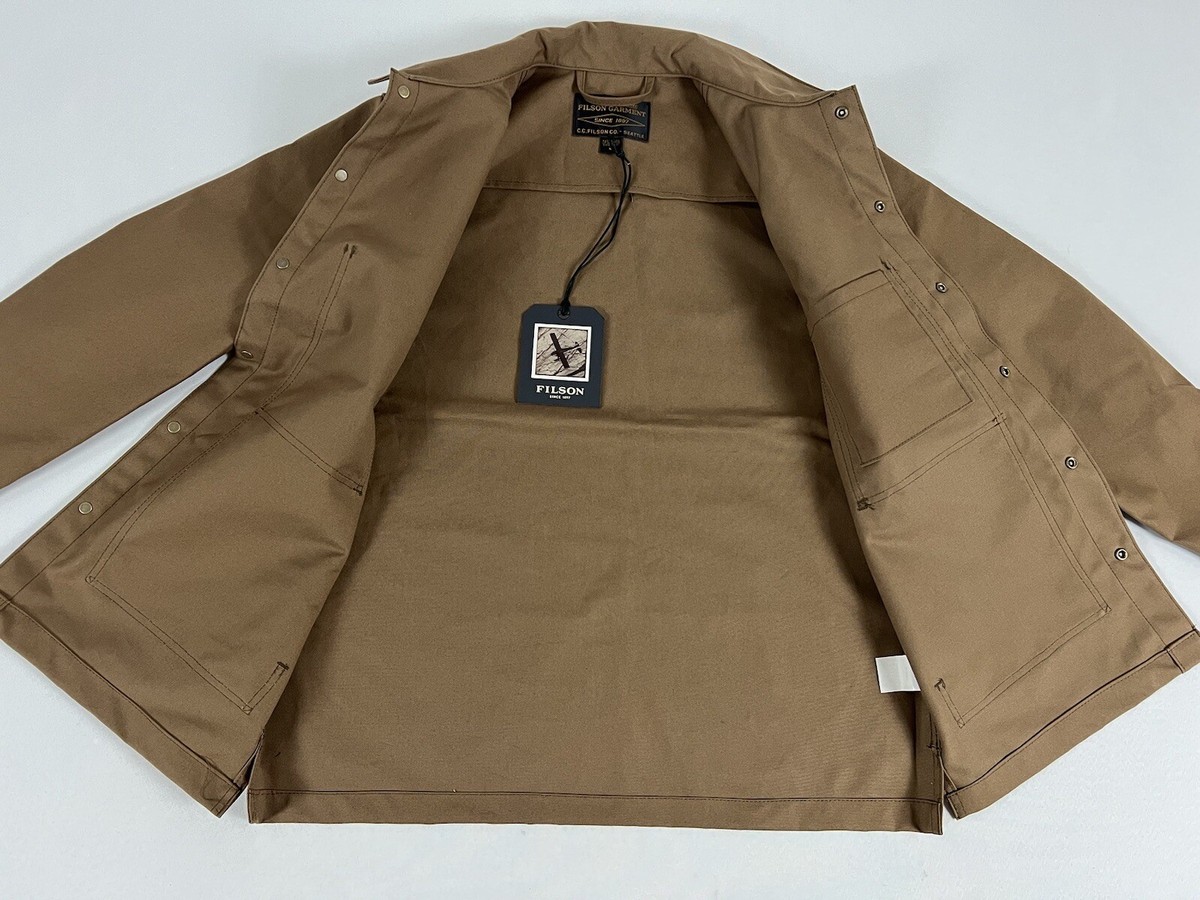 FILSON DRY TIN CLOTH JAC-SHIRT SEPIA M NWT US MADE | eBay