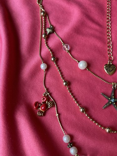 Collar cruzado de cangrejo náutico vintage con lunares de pez cráneo - Imagen 2 de 5