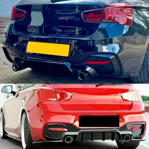 Difusor trasero deportivo Carbon Look adecuado para BMW Serie 1 F20 F21 2015-19 LCI M135 M140 - Imagen 2 de 15