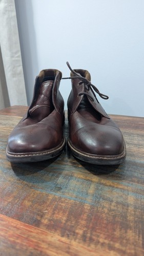 Cole Haan Boots Mens 10 M GrandOS Watson Chukka Comfort Brown Leather Boots - Picture 4 of 12