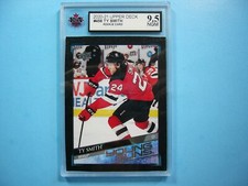 2020/21 UPPER DECK UD YOUNG GUNS HOCKEY CARD #456 TY SMITH ROOKIE KSA 9.5 NGM AG