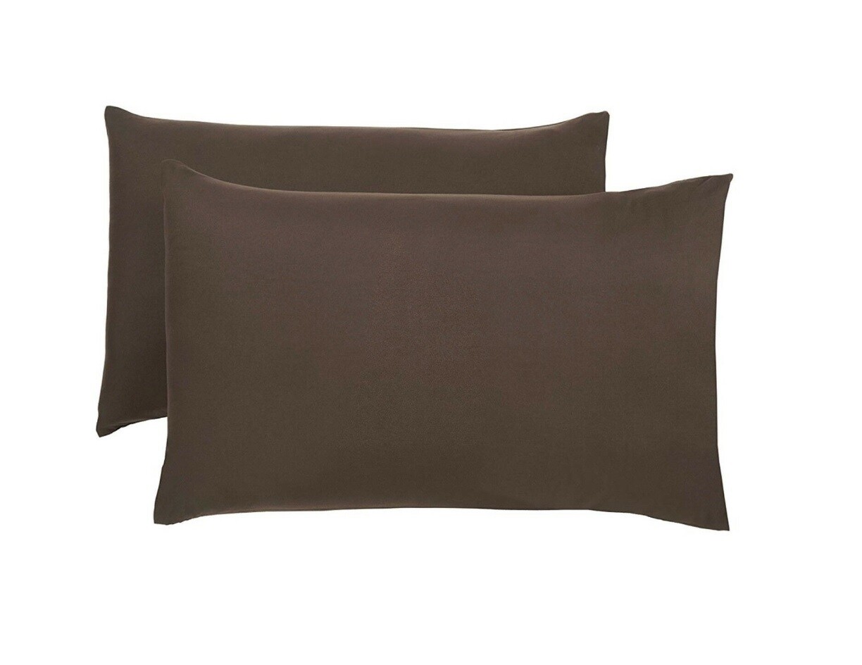 2 X Pillow Case Poly Cotton Housewife Pillow Cover Case Pair ALL SIZES