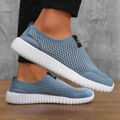 Königsblaue atmungsaktive Mesh-Sneaker für Herren und Damen - Größe 6