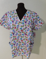 I Love Scrubs Butterfly Spring Summer Top Size XL New NWT