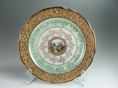 Antique Le Mieux China Hand Decorated 24k Plate Ebay