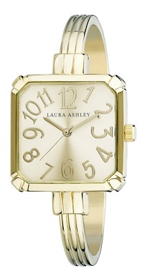 Laura Ashley Stainless Steel Skinny Bangle Square Watch (LA31024)