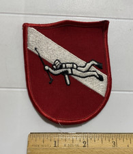 Scuba Diving Diver Down Red White Flag Souvenir Embroidered Patch badge