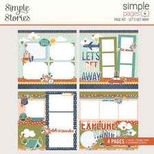 Simple Stories Simple Pages 3 Pk Let's Get Away, Dreamer, Beachy