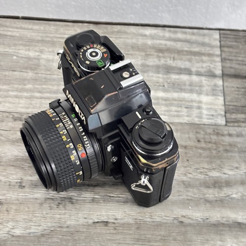 Minolta MX-700 35mm SLR Camera | Black | Manual Focus | For Parts | Ships Free - Picture 3 of 13