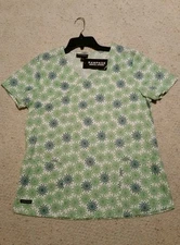" RAMPAGE" MEDICAL APPAREL/UNIFORM SCRUB TOP WOMENS SIZE S/P