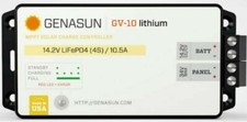 GENASUN GV-10-Li-14.2V MPPT Solar Charge Controller  10.5A  4S LiFePO4  USA