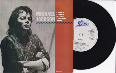 Michael Jackson -I Just Can't Stop Loving You / Baby Be Mine- 7'' 45 Epic