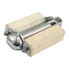 Pedale Bicycle Kicker, bianco, cromato, per Harley - Davidson