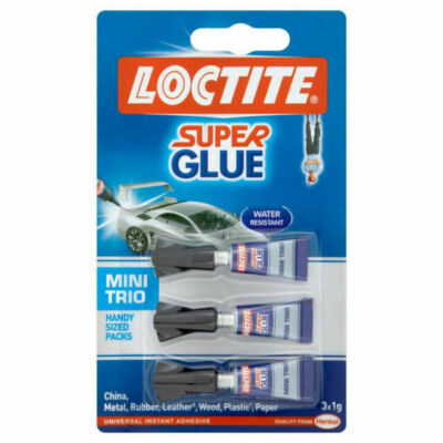 Loctite Mini Trio Sekundenkleber 3 x 1g superstarke Sofortstärke