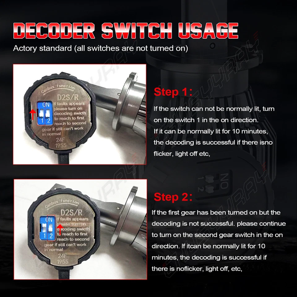 Bombillas LED de haz bajo y alto para Infiniti FX35/FX45/FX50/QX70 2004-2017 Foto 2 de 4