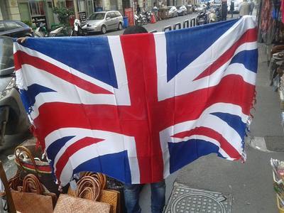Toppa con bandiera della contea di Cumbria - Italia