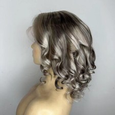 Short Bob Wavy Wig 100 Human Hair 13x4 Lace Front Wig