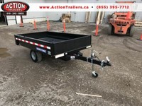 SURE TRAC 4.5X8 STEEL LOW PROFILE DUMP/UTILITY TRAILER