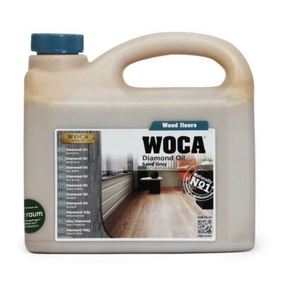 WOCA Diamond Pflegeöl Bodenöl Öl Möbelöl Oil Sand Grau 2,5 l