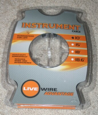 NEW Livewire Advantage Instrument Cable Straight 10 ft. Black | eBay