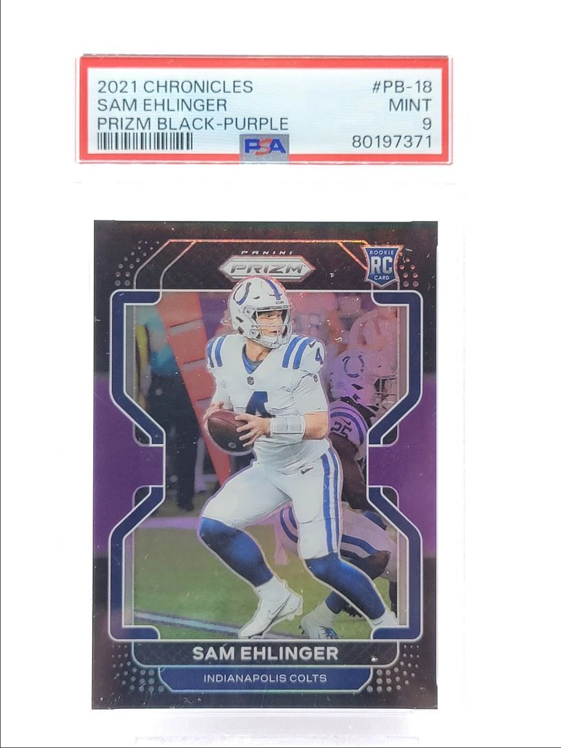 Sam Ehlinger Panini Chronicles Prizm Black #PB18 Purple