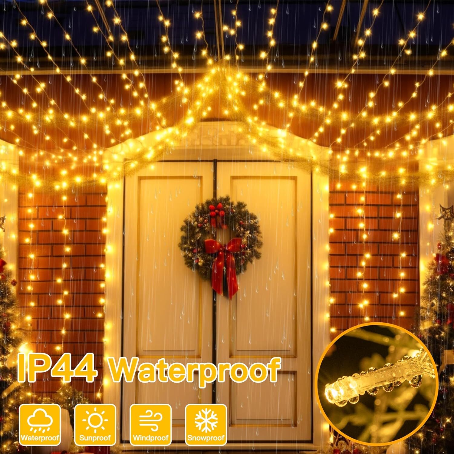 Christmas Fairy Lights Indoor/ Outdoor String 10M Waterproof Xmas Tree