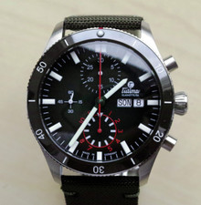 TUTIMA Grand Flieger Chronograph grün Ref 6407-03  NEU  FULL SET