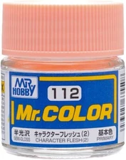Mr. Hobby C112 Mr. Color Semi Gloss Character Flesh (2) Lacquer Paint 10ml - US