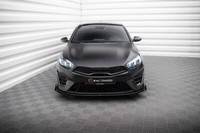 Front Flaps Kia Proceed GT Mk1 Facelift Schwarz Hochglanz Frontspoiler Ansatz