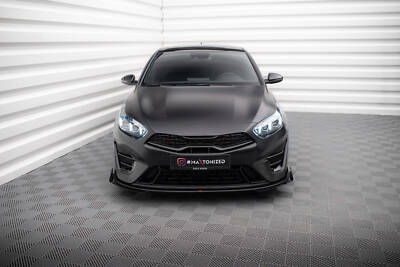 Front Flaps Kia Proceed GT Mk1 Facelift schwarz Hochglanz Frontspoiler ansatz 