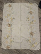 VTG Teddy Beddy Bear Rare 1986 Baby Receiving Blanket by Riegel,Bear Moon Stars