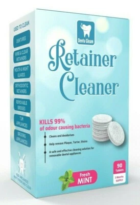 24 Retainer & Aligner Cleaning Tablets – Trial Size Fresh Mint Pack