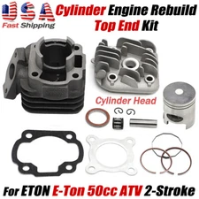 FOR ETON TXL-50 AXL-50 VIPER 50 RXL-50 50CC CYLINDER ENGINE REBUILD TOP END KIT
