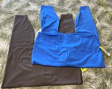 NWT 2 Pair Women  s Sz 4X Leggings All in Motion Blue  Taupe Brown