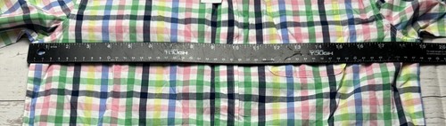 Gap Kids Boys Size XXL Multicolor Plaid Short Sleeve Button Up Shirt NWT - Picture 5 of 5