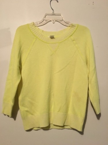 J. Crew 100% Cashmere Size XS Neon 