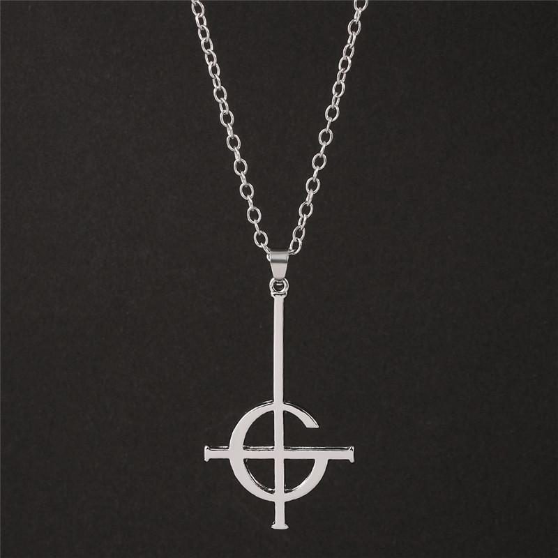 Ghost BC Ghoul Band Pope Emeritus Crucifix Stainless Steel Necklace
