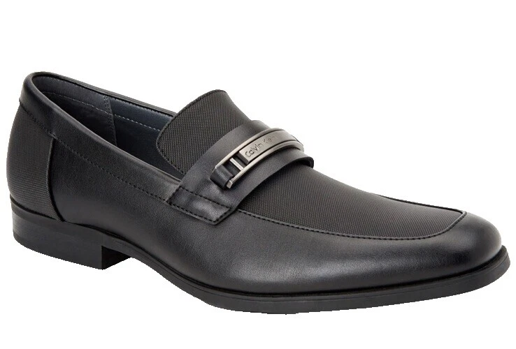 Parte superior de cuero Calvin Klein Negro Zapatos informales para hombres