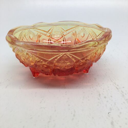 Vintage Jeannette Amberina Flashed Glass Bowl -Read Description - Picture 1 of 9
