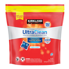 Kirkland Signature Ultra Clean HE Laundry Detergent Pods, 152 count